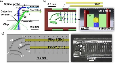 Molded Microscale Polymer Raman Microprobes